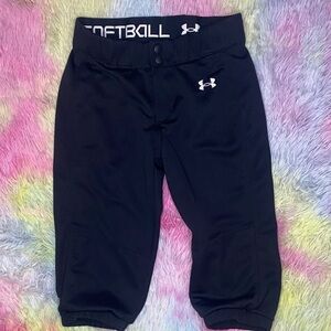 Under Armour Kids Black Softball Pants